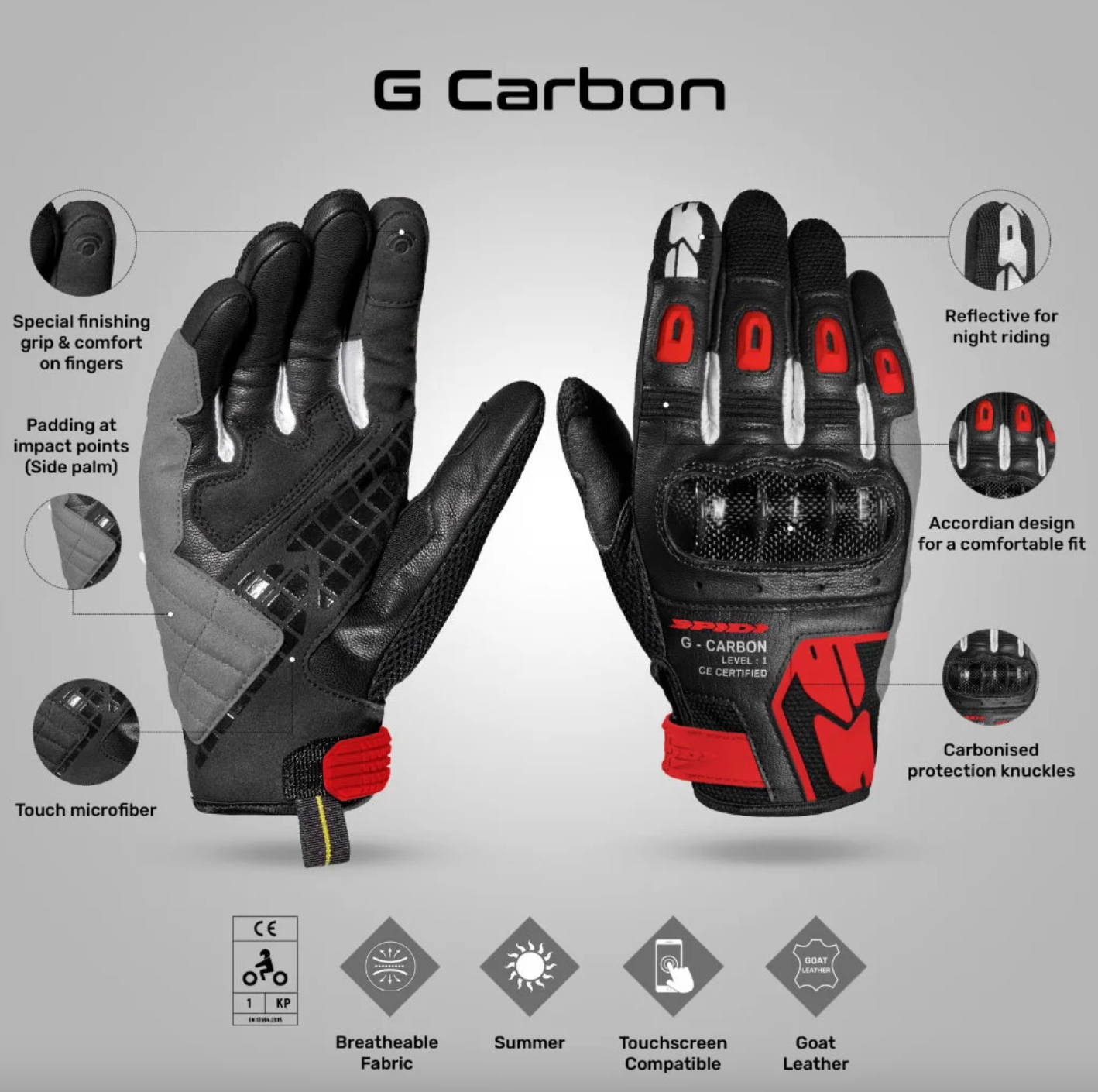 Spidi G-Carbon gloves
