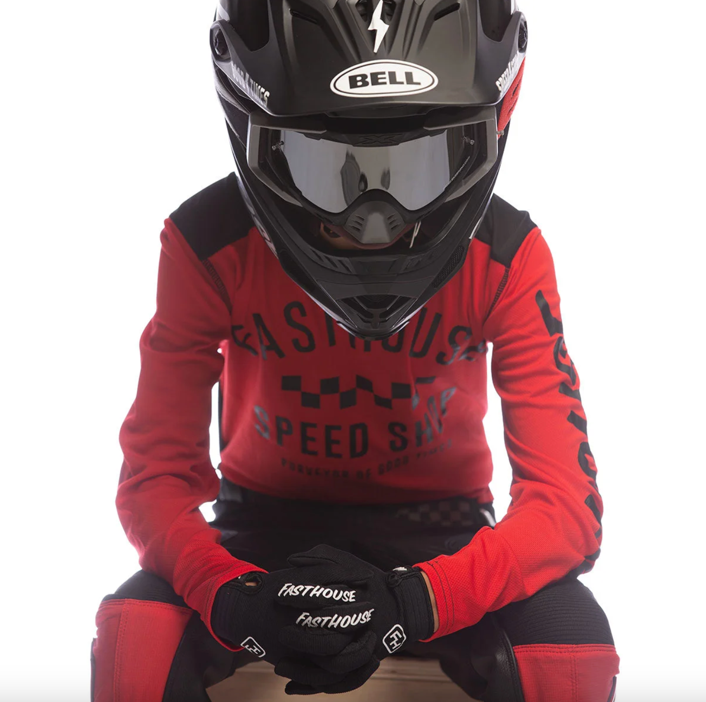 Carbon Youth Jersey – Red/Black Size YMD