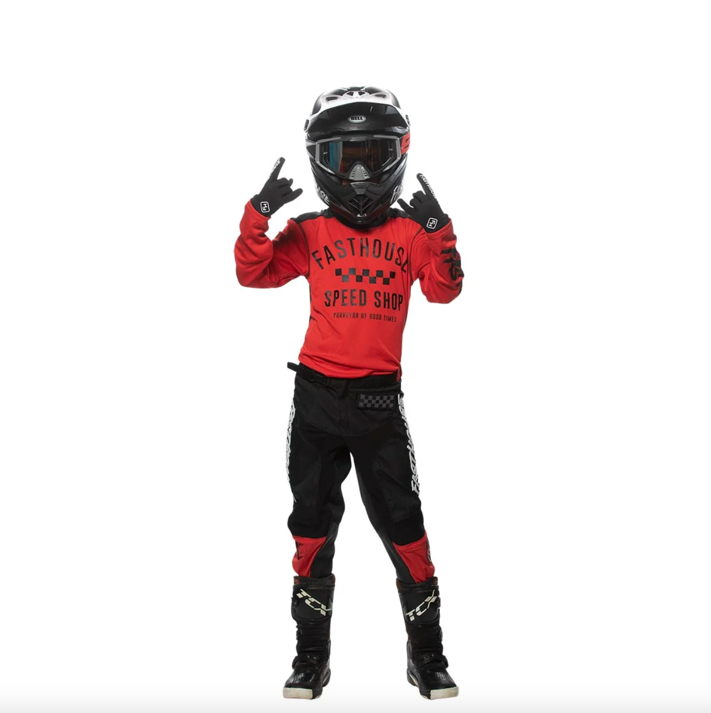 Carbon Youth Jersey – Red/Black Size YMD